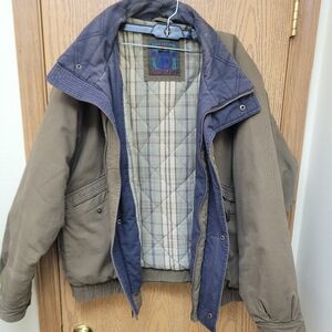 Vintage Authentic  St. John's Bay Olive Military Jacket